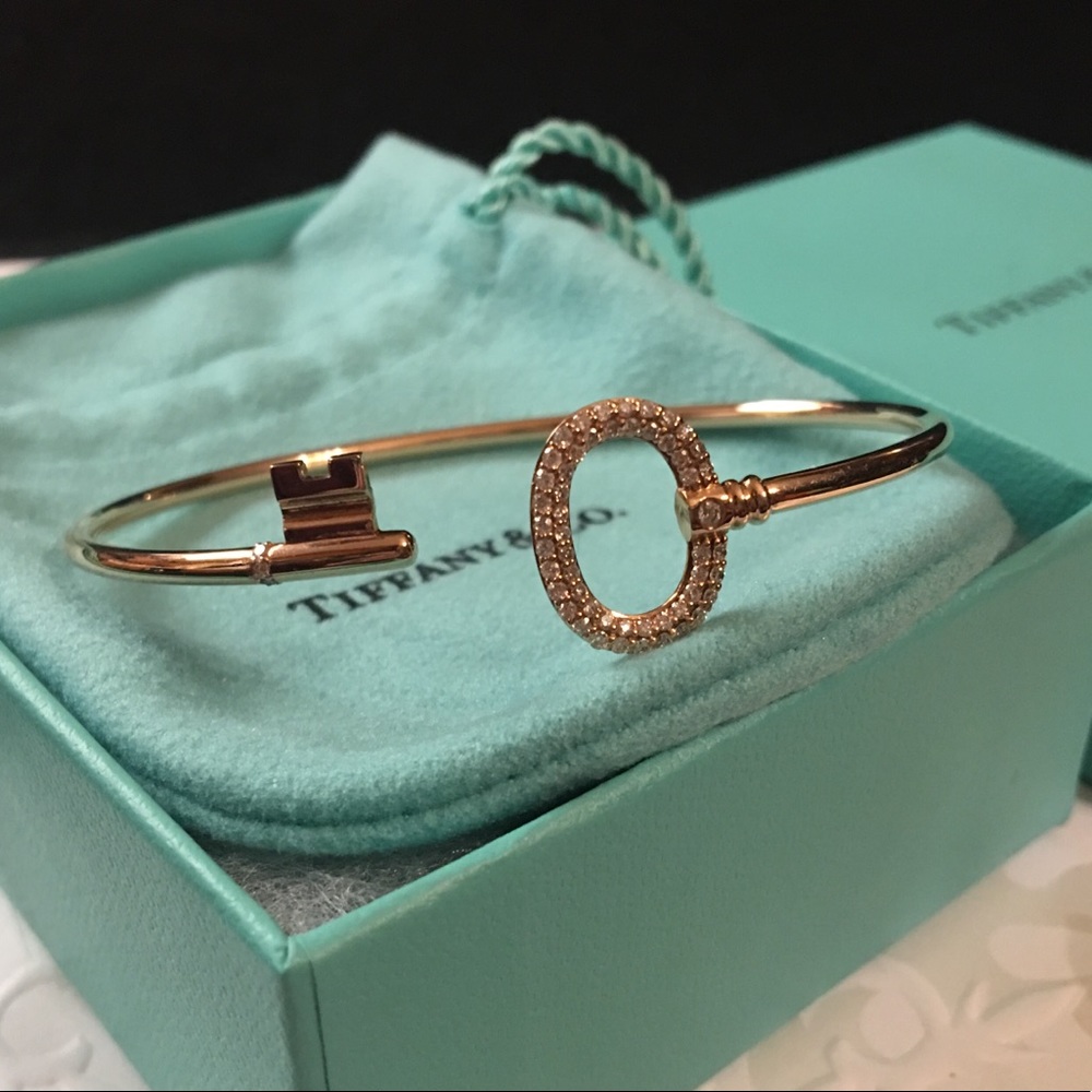 🌷SOLD 🌷T&Co 18K Rose Gold & Diamonds Bracelet